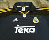 SPANISH LA LIGA REAL MADRID 1999 -2001 UEFA CHAMPIONS LEAGUE AWAY JERSEY ADIDAS SHIRT CAMISETA  LARGE  CODE # 627114