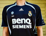 SPANISH LA LIGA REAL MADRID 2006-2007 LA LIGA CAMPEON JERSEY RAUL 7 AWAY SHIRT CAMISETA  MEDIUM  CODE #  060819