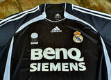 SPANISH LA LIGA REAL MADRID 2006-2007 LA LIGA CAMPEON JERSEY RAUL 7 AWAY SHIRT CAMISETA  MEDIUM  CODE #  060819