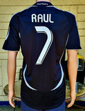 SPANISH LA LIGA REAL MADRID 2006-2007 LA LIGA CAMPEON JERSEY RAUL 7 AWAY SHIRT CAMISETA  MEDIUM  CODE #  060819