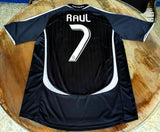 SPANISH LA LIGA REAL MADRID 2006-2007 LA LIGA CAMPEON JERSEY RAUL 7 AWAY SHIRT CAMISETA  MEDIUM  CODE #  060819