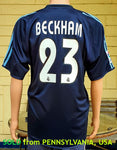 SPANISH LA LIGA REAL MADRID 2003-2004 CHAMPION BECKHAM JERSEY ADIDAS SHIRT XL  CODE # 021796  SOLD OUT !!