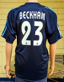 SPANISH LA LIGA REAL MADRID 2003-2004 CHAMPION BECKHAM JERSEY ADIDAS SHIRT XL  CODE # 021796