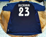 SPANISH LA LIGA REAL MADRID 2003-2004 CHAMPION BECKHAM JERSEY ADIDAS SHIRT XL  CODE # 021796