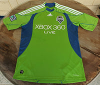 USA MLS SEATTLE SOUNDERS 2009 U.S. OPEN CUP CHAMPION FREDY MONTERO 17 JERSEY ADIDAS HOME SHIRT MEDIUM CODE # E77292 