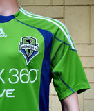 USA MLS SEATTLE SOUNDERS 2009 U.S. OPEN CUP CHAMPION FREDY MONTERO 17 JERSEY ADIDAS HOME SHIRT MEDIUM CODE # E77292 