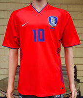 SOUTH KOREA 2006 WORLD CUP CHUYOUNG 10 JERSEY HOME NIKE SHIRT 저지 셔츠   LARGE /  IM#308069 037611/102931