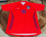 SOUTH KOREA 2006 WORLD CUP CHUYOUNG 10 JERSEY HOME NIKE SHIRT 저지 셔츠   LARGE /  IM#308069 037611/102931