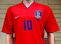 SOUTH KOREA 2006 WORLD CUP CHUYOUNG 10 JERSEY HOME NIKE SHIRT 저지 셔츠   LARGE /  IM#308069 037611/102931