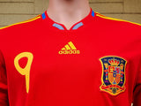 SPAIN 2010 WORLD CUP PRE-CHAMPIONSHIP  FERNANDO TORRES 9 JERSEY ADIDAS SHIRT CAMISETA  MEDIUM / CODE P47902