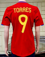 SPAIN 2010 WORLD CUP PRE-CHAMPIONSHIP  FERNANDO TORRES 9 JERSEY ADIDAS SHIRT CAMISETA  MEDIUM / CODE P47902