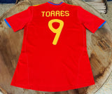 SPAIN 2010 WORLD CUP PRE-CHAMPIONSHIP  FERNANDO TORRES 9 JERSEY ADIDAS SHIRT CAMISETA  MEDIUM / CODE P47902