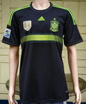 SPAIN 2014 WORLD CUPQUALIFICATION AWAY JERSEY ADIDAS SHIRT CAMISETA MEDIUM 