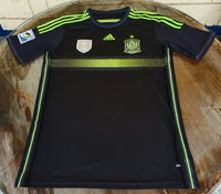 SPAIN 2014 WORLD CUPQUALIFICATION AWAY JERSEY ADIDAS SHIRT CAMISETA MEDIUM 