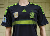 SPAIN 2014 WORLD CUPQUALIFICATION AWAY JERSEY ADIDAS SHIRT CAMISETA MEDIUM 