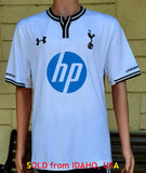 ENGLISH PREMIER TOTTENHAM HOTSPUR 2013-2014 6TH PLACE EPL HOME UNDER AMOUR JERSEY SHIRT XL/ STYLE # 1238384  SOLD OUT!