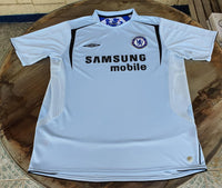 ENGLISH PREMIER CHELSEA 2005-06 PREMIER LEAGUE & FA COMMUNITY SHIELD CHAMPION UMBRO AWAY SHIRT JERSEY EXTRA LARGE 