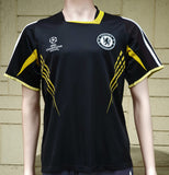 ENGLISH PREMIER CHELSEA 2008-09 UEFA CHAMPIONS FINAL JERSEY ADIDAS TRAINING SHIRT MEDIUM / CODE # 658318 