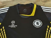 ENGLISH PREMIER CHELSEA 2008-09 UEFA CHAMPIONS FINAL JERSEY ADIDAS TRAINING SHIRT MEDIUM / CODE # 658318 