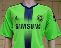 ENGLISH PREMIER CHELSEA 2010-11 UEFA CUP QUARTER -FINALS THIRD SHIRT LARGE / CODE # P00189