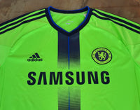 ENGLISH PREMIER CHELSEA 2010-11 UEFA CUP QUARTER -FINALS THIRD SHIRT LARGE / CODE # P00189