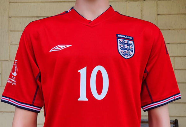 ENGLAND 2002 WORLD CUP QUARTER FINALS REVERSIBLE SHIRT MICHAEL